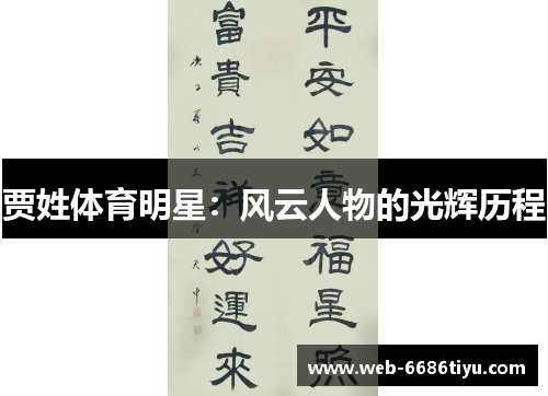 贾姓体育明星：风云人物的光辉历程